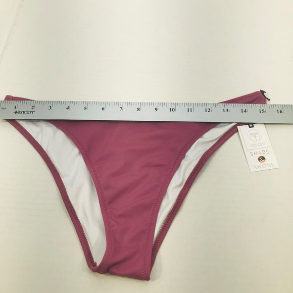 Shade And Shore Women's Medium 8-10 Low Coverage Extra Cheeky Bikini Swim Bottom - Picture 6 of 8